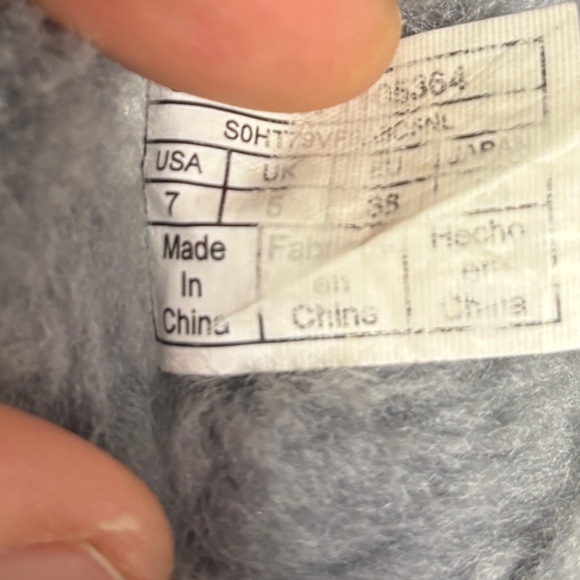 UGG Women's Classic Bling Mini Boots grey suede Swarovski crystal logos size 7 - Picture 10 of 11